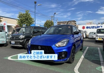 スイフトスポーツご納車させていただきました